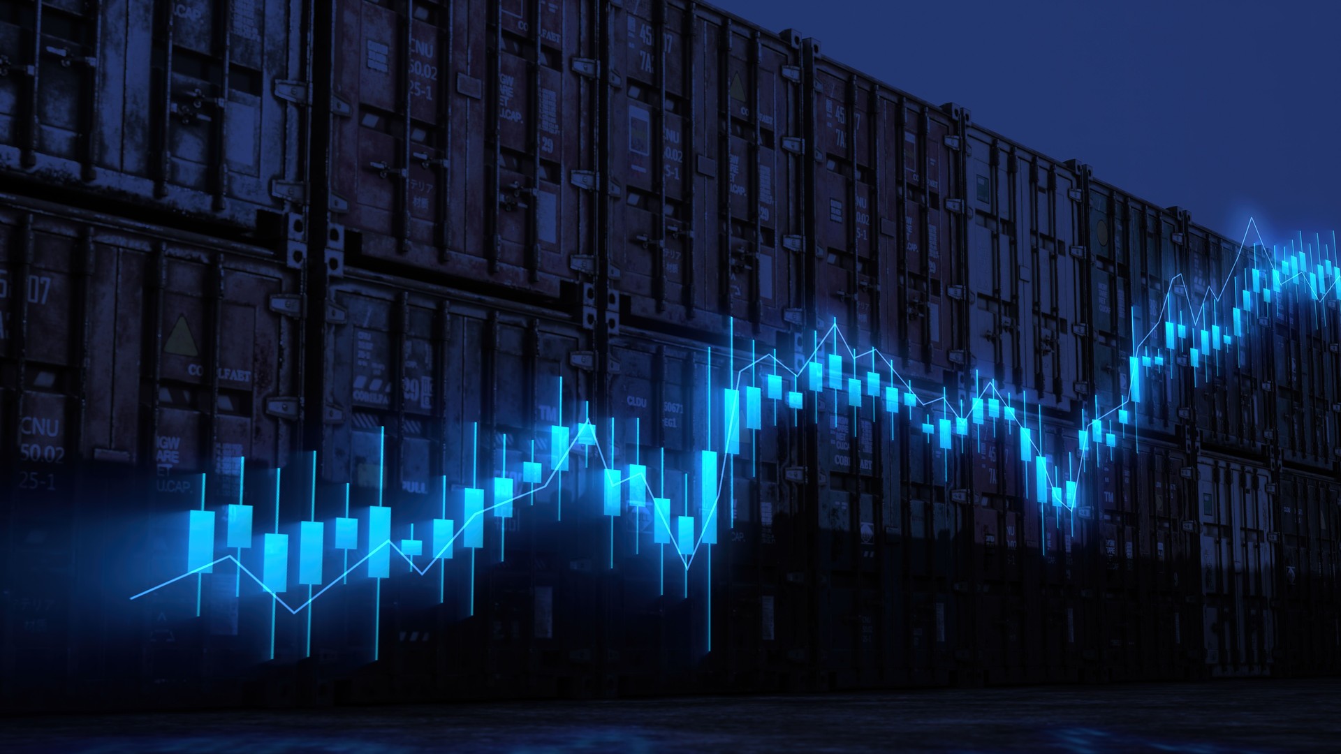 Stock Market and Exchange Trade Rising Concept